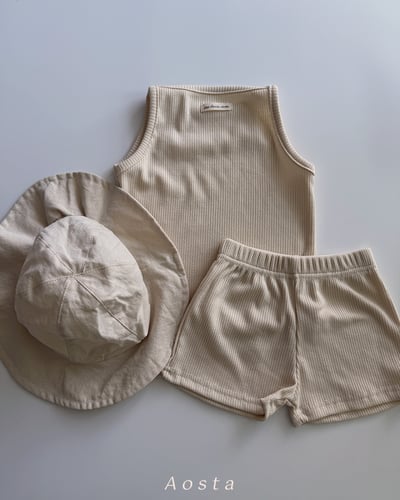 AOSTA10｜(6m-5y) 7色無袖小標素色上衣20
