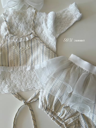 SO.U30｜(6m-4y) 線條綁帶套裝9