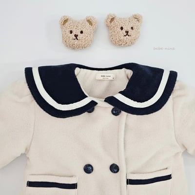 bebe nine30 (65cm-115cm) 1色海軍排釦大衣外套14