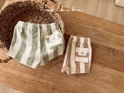 Valubebe 54｜(65-90cm) 條狀毛圈褲5