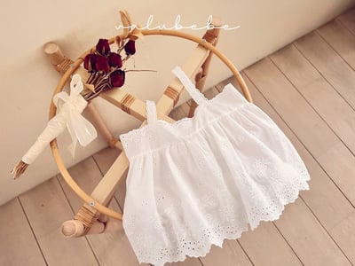 Valubebe62｜(65-90) 刺繡小花洋裝4