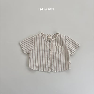lala land27｜(3m-18m) 2色條紋襯衫18