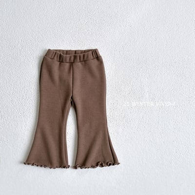 vivid20｜(78cm-125cm) 捲邊內刷毛喇叭褲5