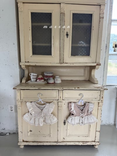 Marron 11｜(1y-6y) 刷毛蕾絲荷葉邊背心11