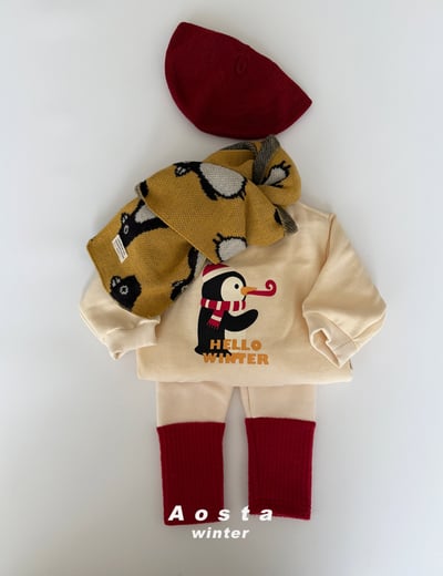 AOSTA44｜(6m-5y) 企鵝印花休閒上衣8