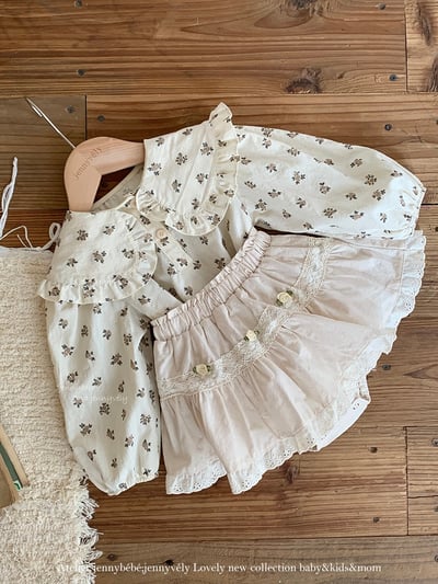 JE576｜(73-100cm) 花邊翻領襯衫8