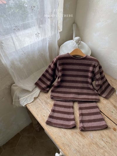 Monpetitbebe12｜(70cm-110cm) 條紋羅紋套裝13