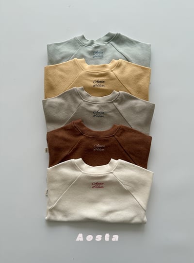 AOSTA28｜(6m-5y) 磨毛簡約上衣7