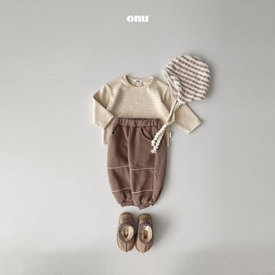 onu 28｜(70cm-115cm) 簡約壓線束口褲5