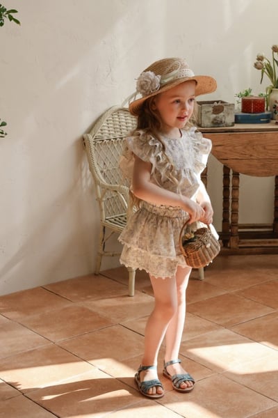 FLO09｜(75-140) 花朵蕾絲蛋糕裙12