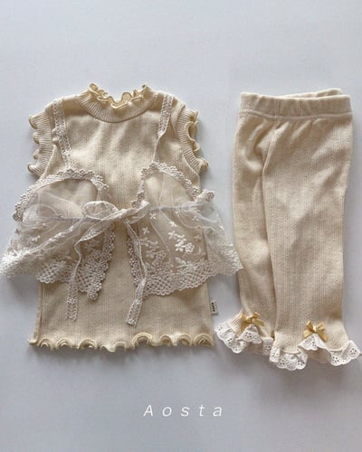 AOSTA39｜(6m-5y) 3款山茶花蕾絲邊褲21