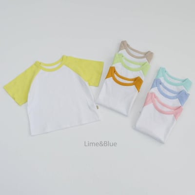 LIME&BLUE15｜(80-118cm)  糖果拼色運動服3