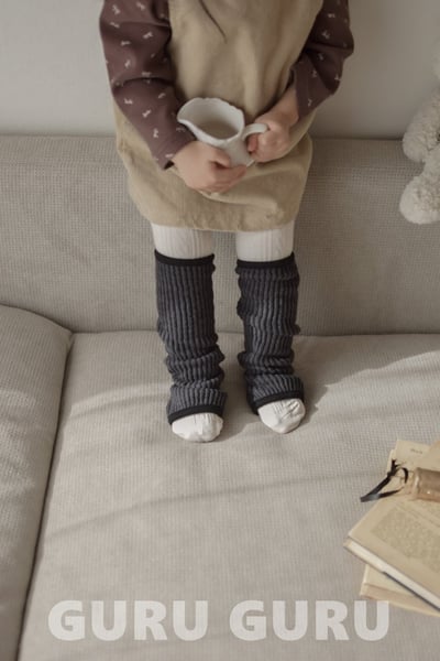 GURU GURU03｜(6m-24m) 3色羅紋腳套襪5