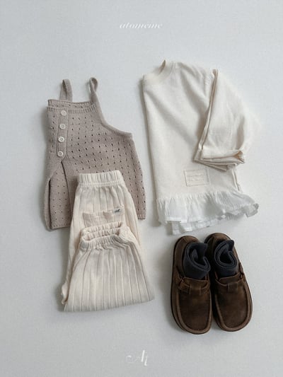 Atomeme23｜(70-110) 壓紋縮口休閒褲6