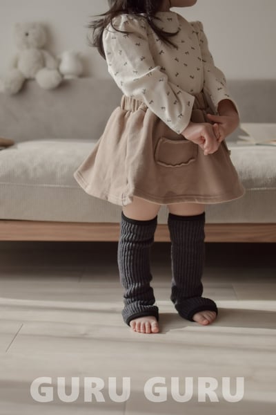 GURU GURU03｜(6m-24m) 3色羅紋腳套襪7