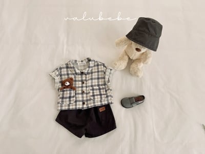 Valubebe 23｜(65-90cm) 復古格紋襯衫10
