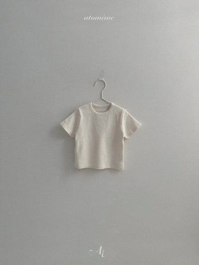 Atomeme24｜(70-110) 蕾絲小標短袖上衣12