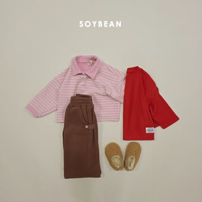 Soybean07｜(75cm-118cm) 條紋有領上衣12