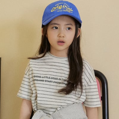BEAN22｜(65-120cm) 條紋字母上衣7