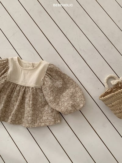 Bebe holic40｜(3m-18m) 春日碎花娃娃袖襯衫16