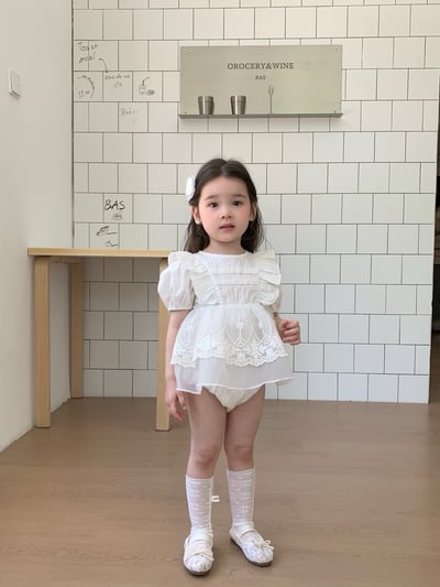 JE37｜(66-90cm) 蕾絲花邊包屁衣9