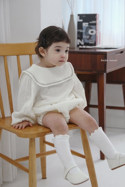 bebe nine22 (65-90) 3色棉麻水手包屁套裝1