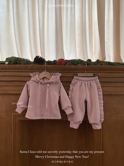 JE 407｜(73-110cm)  休閒荷葉邊套裝3