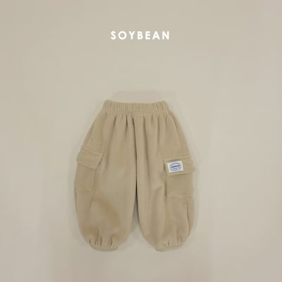 Soybean79｜(75cm-118cm) 工裝口袋縮口褲13