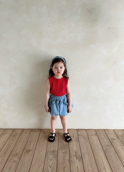 Azalea02｜(85-125cm) 荷葉邊南瓜褲15