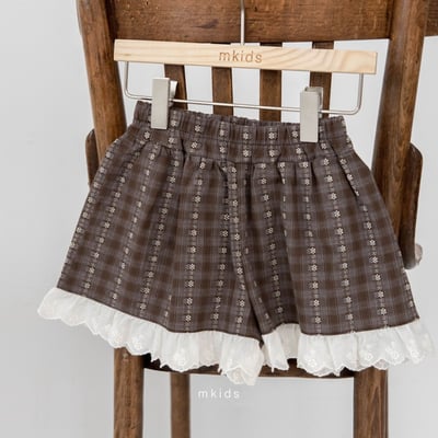 M-KIDS19｜(65-115cm) 荷葉滾邊短褲6