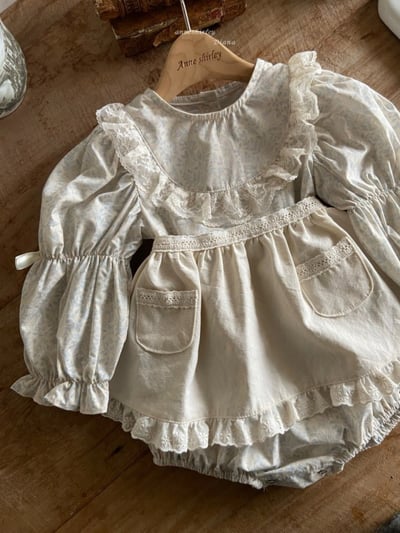 Anne Shirley07｜(3m-22m) 1色蕾絲碎花公主包屁衣13