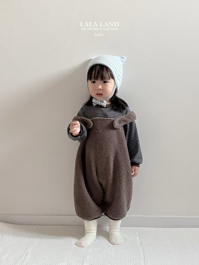 lala land12｜(60cm-83cm) 2色刷毛吊帶褲9