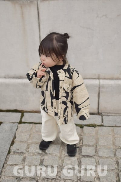 GURU GURU16｜(6m-24m) 2色印花夾層棉外套7