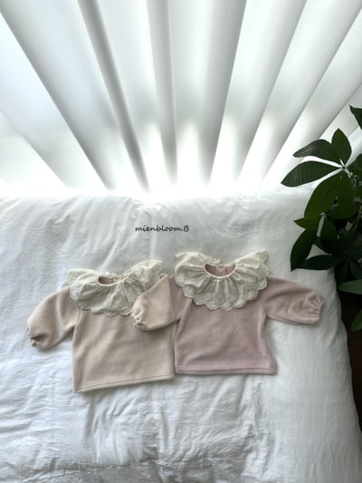 Bloom.b16｜(85cm-125cm) 蕾絲花瓣領上衣2