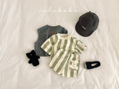 Valubebe 60｜(65-90cm) 條狀足球上衣13