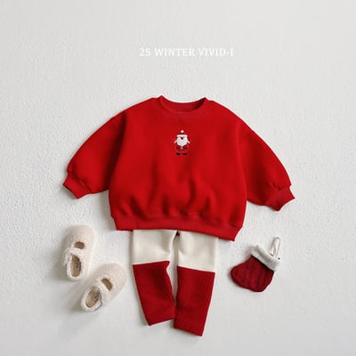 vivid84｜(78cm-125cm) 刺繡聖誕印花休閒上衣9