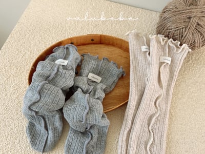 Valubebe 87｜(Free) 木耳邊抓皺襪5