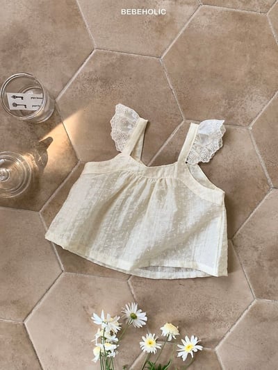 Bebe holic32｜(3m-18m) 碎花精靈袖上衣8