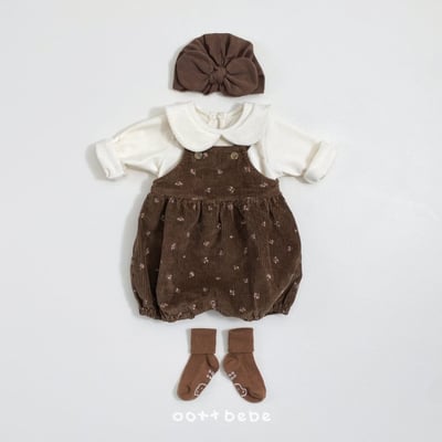 Oottbebe01｜(0m-12m) 絲絨圓領上衣12