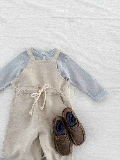 MiniRobe46｜(70-110) 吊帶抽繩連身褲8