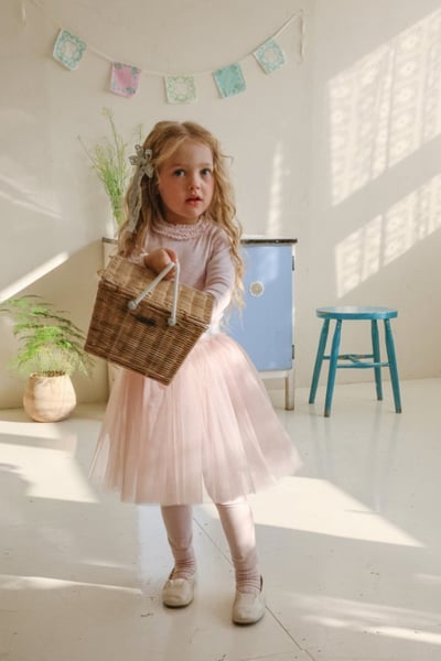 FLO22｜(75-140) 3色滾邊抓皺領上衣3