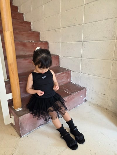 Color09｜(75-115cm) 蝴蝶結印花背心6