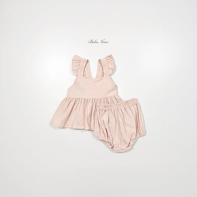 bebe nine37  (6m-24m) 3色小荷葉蛋糕套裝3