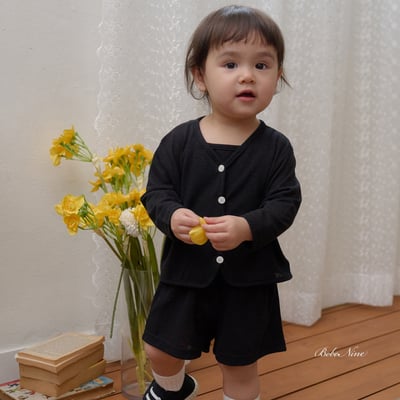 bebe nine47  (65cm-115cm) 3色素色簡約三件組10