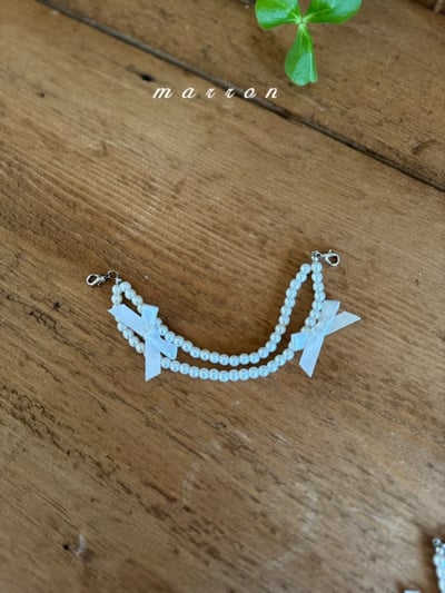 Marron53｜(1y-6y) 蕾絲層次褲裙不含珍珠吊墜14