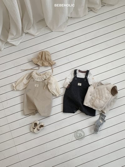 Bebe holic55｜(6m-18m) 波點小兔吊帶包屁褲10
