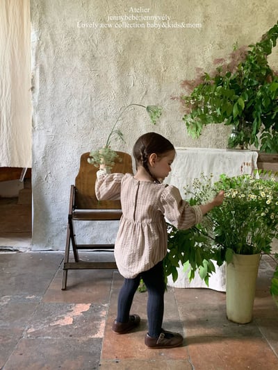 JE574｜(66-90cm) 花邊領條紋包屁衣15