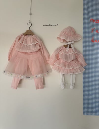 Bloom.b20｜(0m-18m) 層次荷葉裙包屁褲3