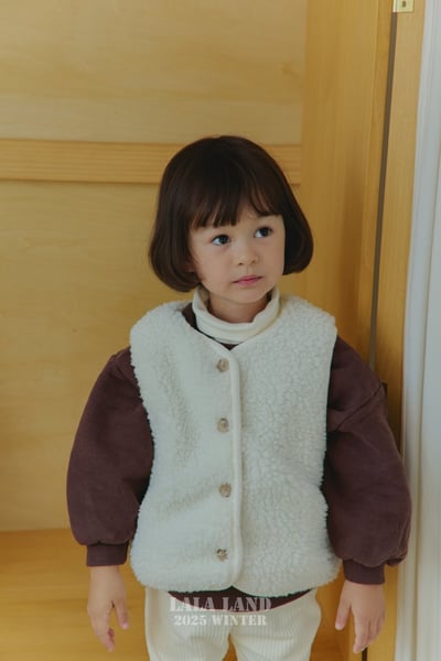 lala land52｜(75cm-120cm) 3色刷毛背心3