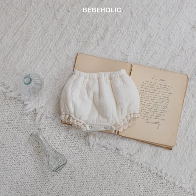 Bebe holic28｜(3m-18m) 小香風蕾絲燈籠褲9